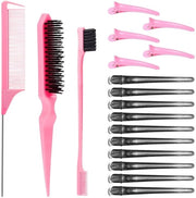 Set di Spille per Capelli 8 pezzi - Spille per Capelli Rosa - Spille per Capelli Nere - Attrezzi per Capelli - Accessori per Capelli per Bambini - Materiale in Plastica
