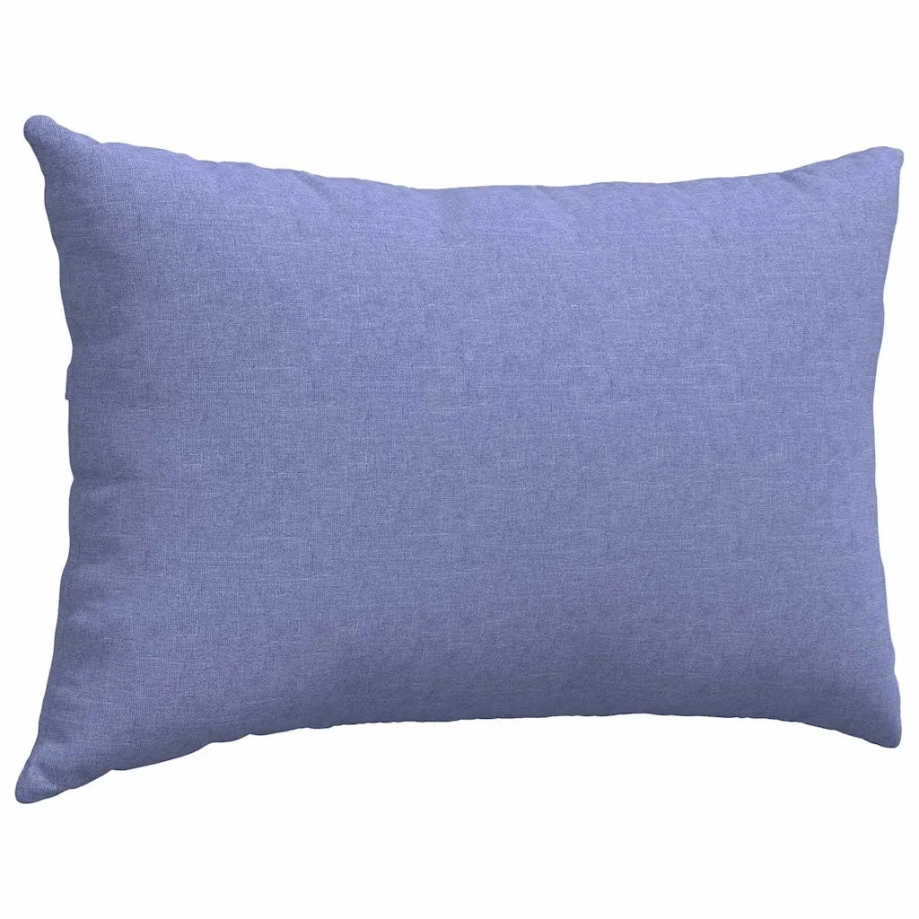 Cuscini da Divano 2 pz | Cuscini per sedie Blu jeans 60 x 40 cm Tessuto