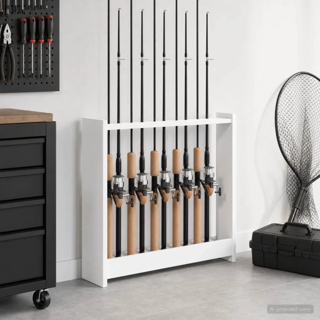 Supporto per stecche da biliardo Legno ingegnerizzato Bianco 3429707