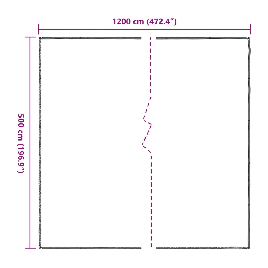 Copertura per Piante Trasparente 5 x 12 m PE 3429324