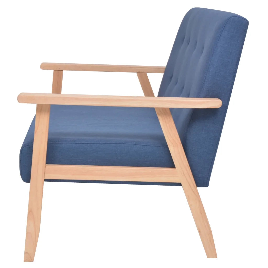 Divano a 2 Posti-Sofa 2 Posti in Tessuto Blu 851498