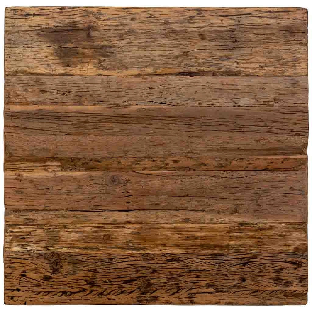 Tavolino da caffè in legno marrone, 90 x 90 x altezza 40 cm