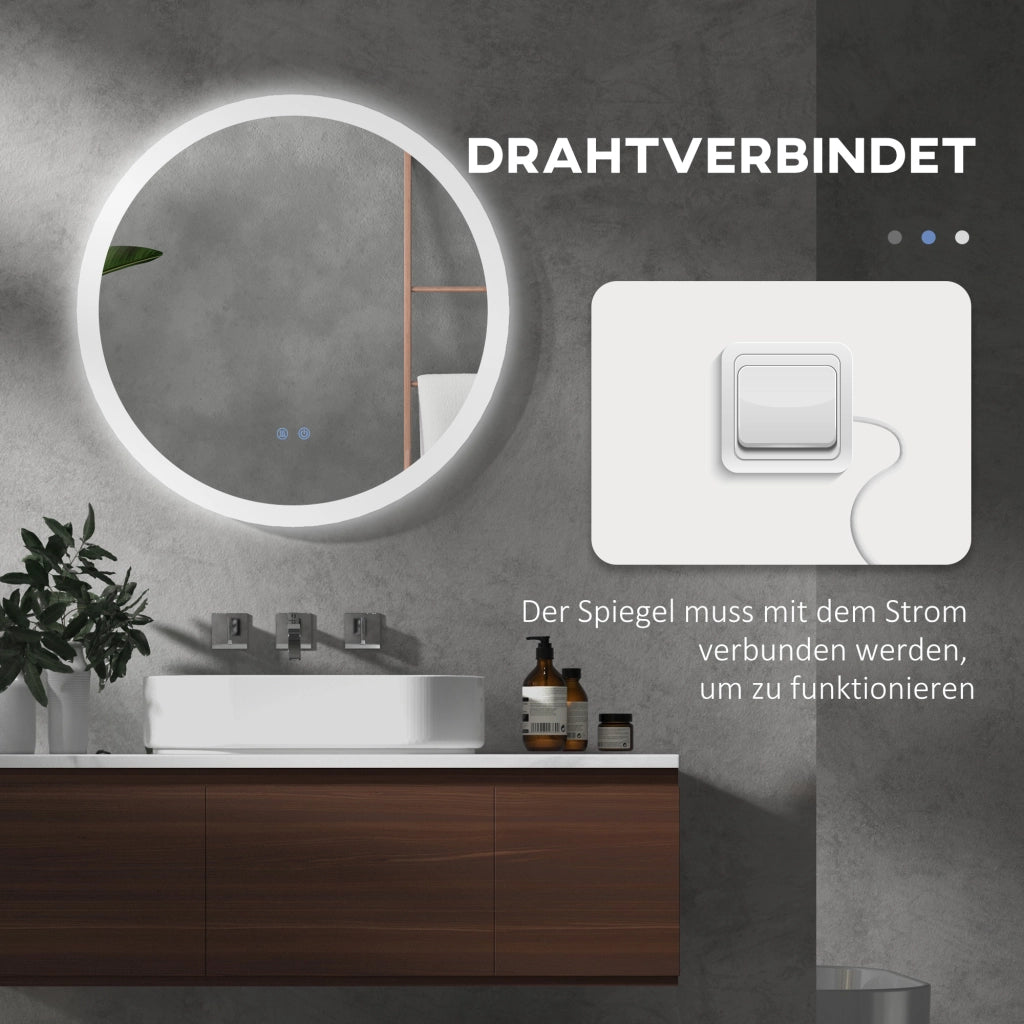 Specchio da Bagno con LED e Sensore Touch ¨C Xylo ¨C Antiappannamento