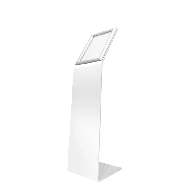 Leggio verniciato bianco con cornice A4 - Non personalizzato