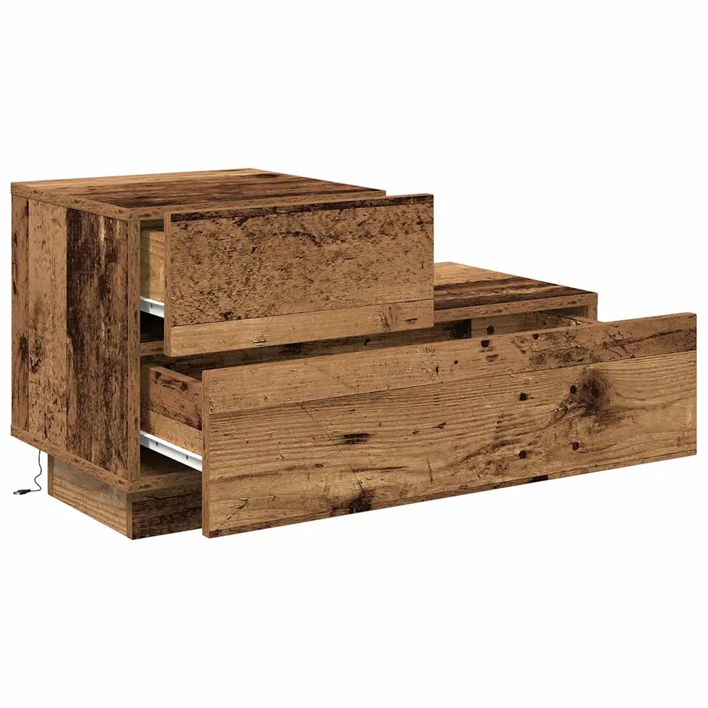 Armadio da Notte con cassetto Legno vecchio 70 x 36 x 40,5 cm 863063