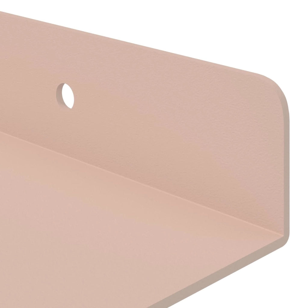 Mensola sospesa 4 pcs Rosa 60 x 8,5 x 2,5 cm Acciaio 8003963