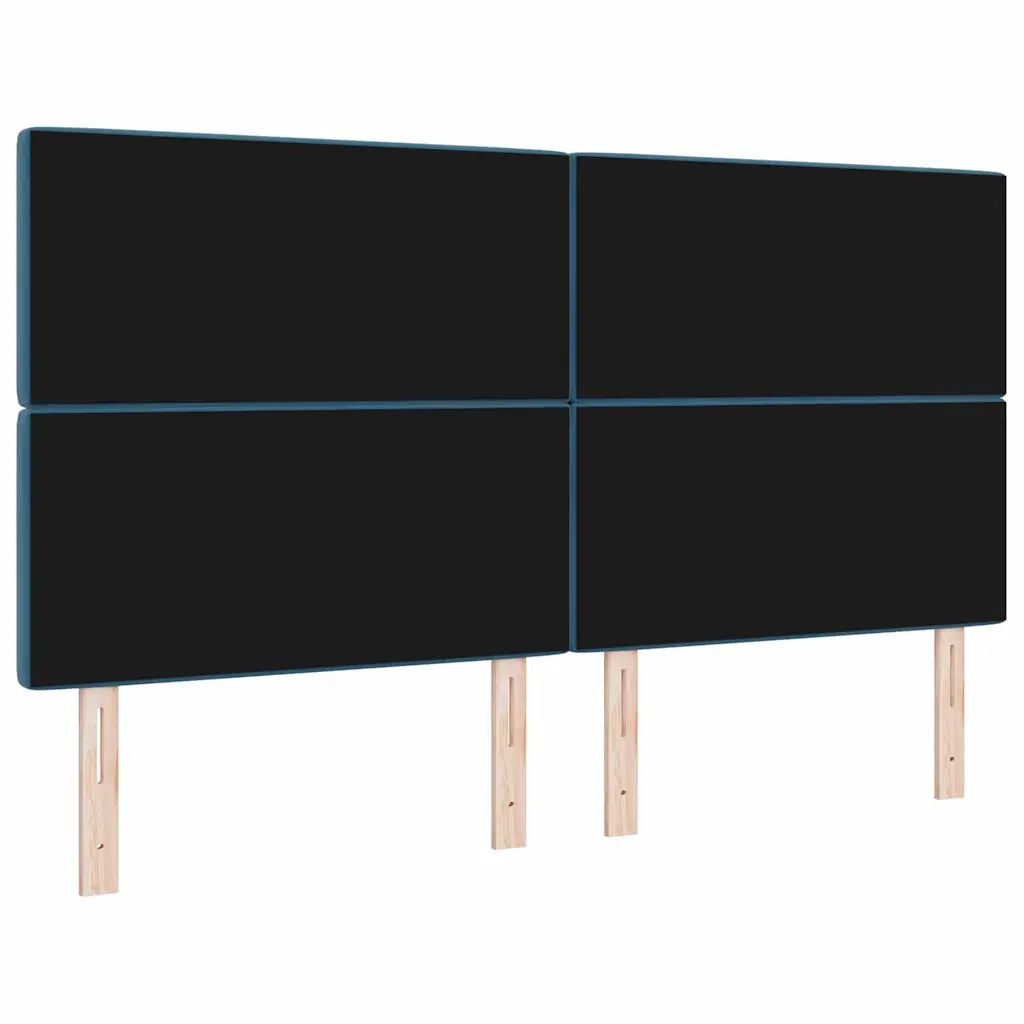 Testiera LED con strisce LED Blu Scuro 180 cm Velluto 3338376