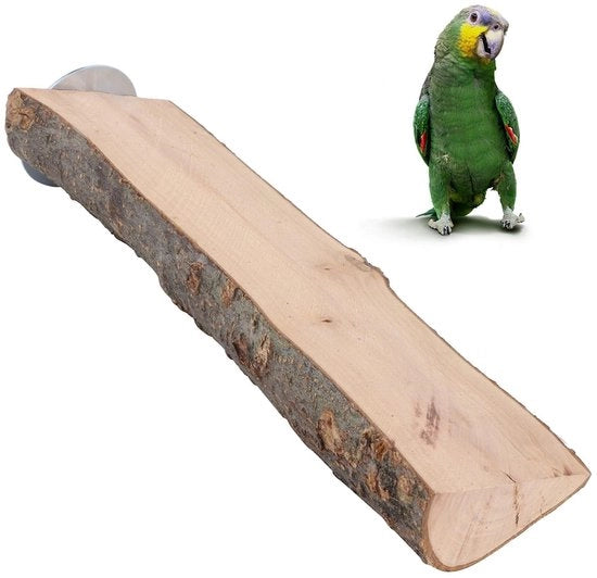 Gabbiano Recinto con Piattaforma Verticale - Barra in Legno - Giardino per Uccelli - Giocattolo per Pappagallo - Adatto per Animali Domestici - 7-8/18 Dimensioni - Giardino per Uccelli