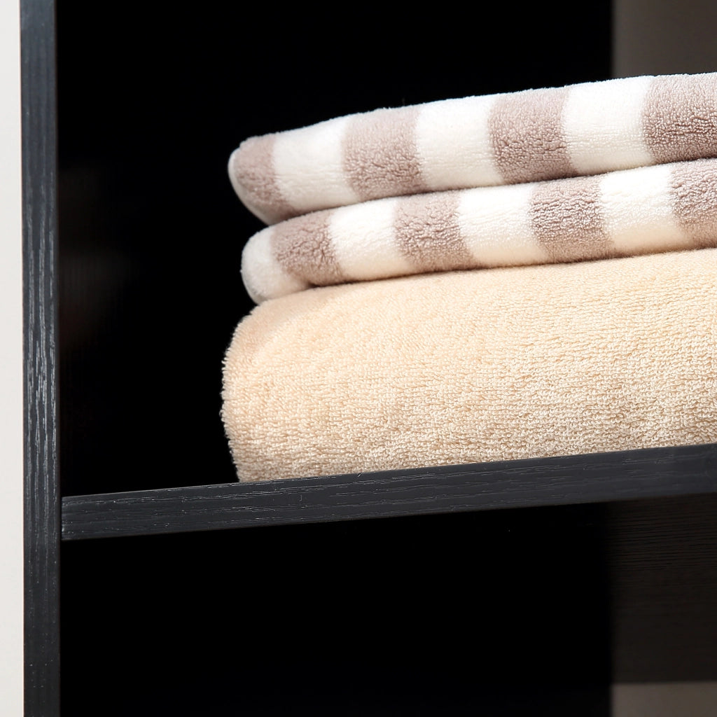 Armadio con Ruote e Appendiabiti ¨C Zephmum ¨C Nero 80x40x128 cm