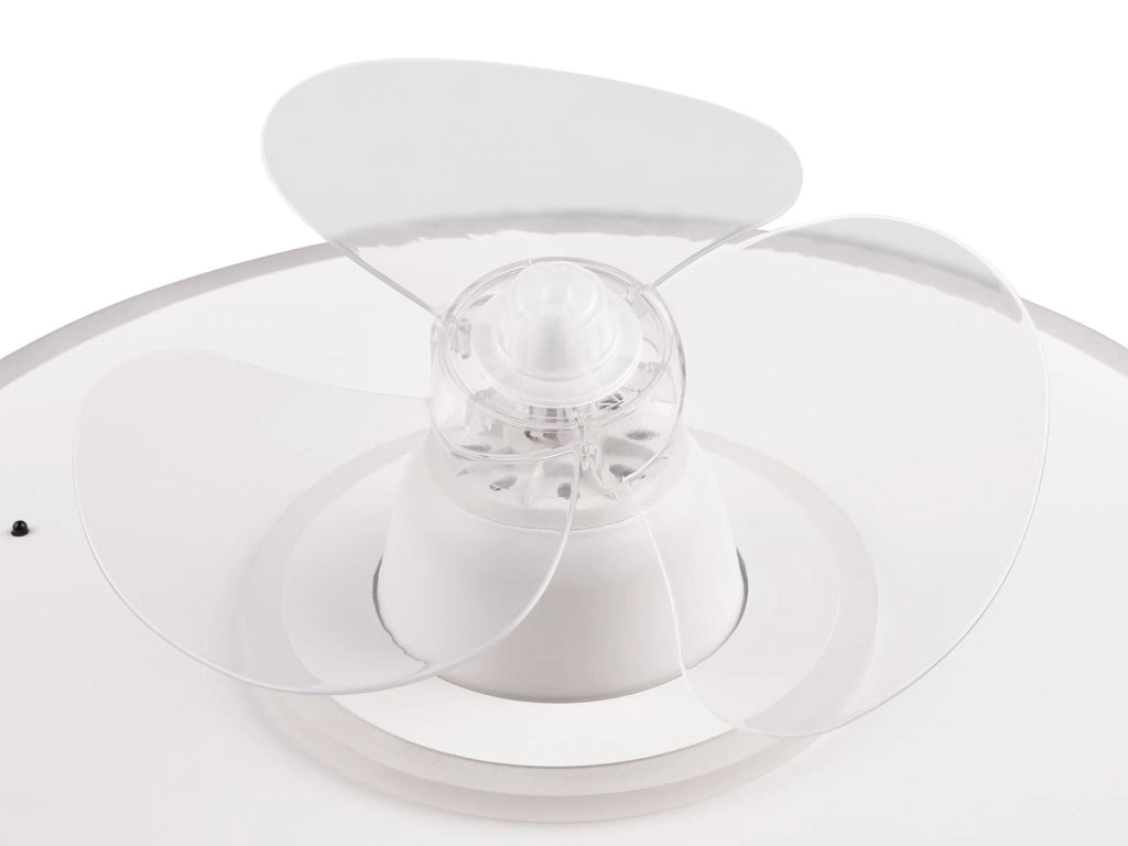 Plafoniera ventilatore LED 30W telecomando NYBRO bianca