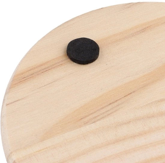 Sostegni in legno per oggetti 40 pezzi - Pads antiscivolo - Sostegni rotondi 10 cm - Progetto di pittura per la casa - Progetti creativi - Sostegni per piatti in legno