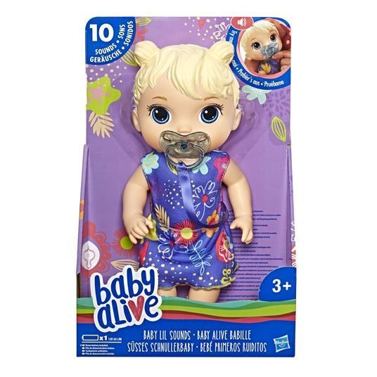 Bambola-Baby Alive,dolci versetti-Bambola bionda  con suoni-Hasbro-Eta 3+