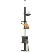 Albero gatto con amaca e cesta ¨C Minimal ¨C Grigio