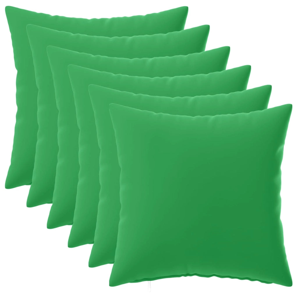 Federa 6 pcs HEERLEN Verde 45 x 45 cm Poliestere 910517