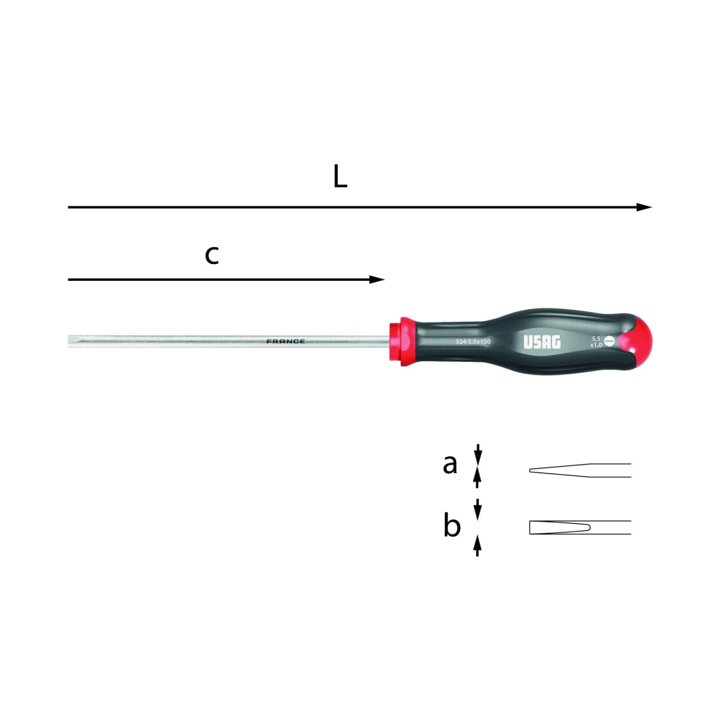 USAG GIRAVITI PER VITI CON INTAGLIO D. 1,2x6.5x150 U03240410