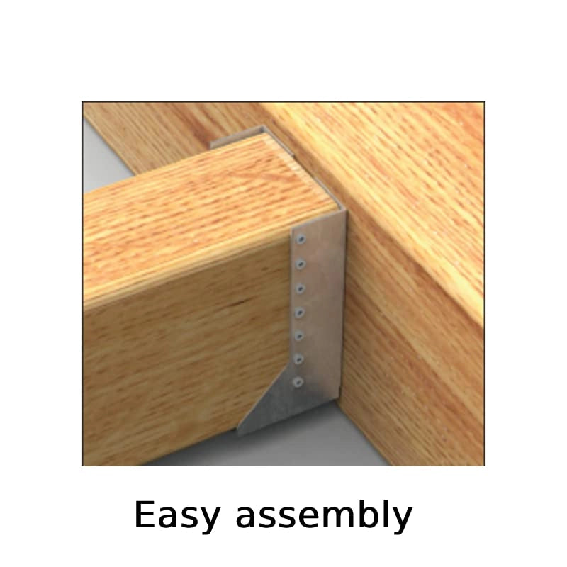Scarpa di ancoraggio per travi in legno con ali interne 120x160 mm acciaio tropicalizzato