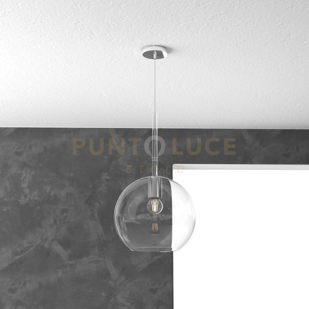 SOSP. CROMO 1 LUCE GRANDE TRASPARENTE 1155CR-SG-TR