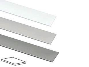PROFILO PIATTO IN ALLUMINIO- - mm.30 mt.2 bianco - 10 pezzi