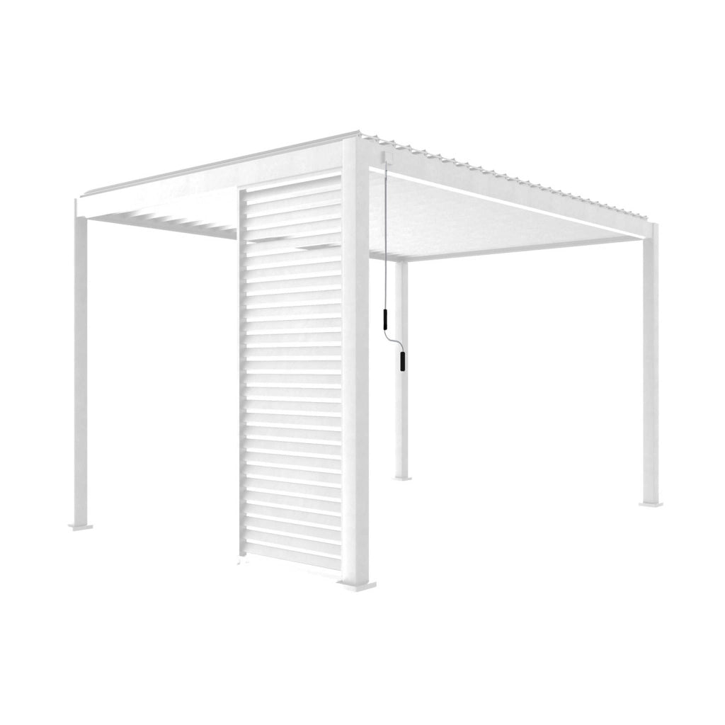 Persiana 1m in alluminio per pergola biocllimatica, bianco