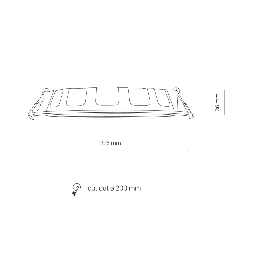 Faretto da soffitto Nowodvorski KOS 8775 LED 24W bianco