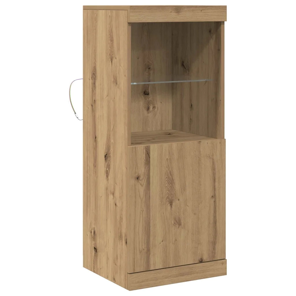 Madia LED Rovere artigianale 41 x 37 x 100 cm Legno multistrato 863040