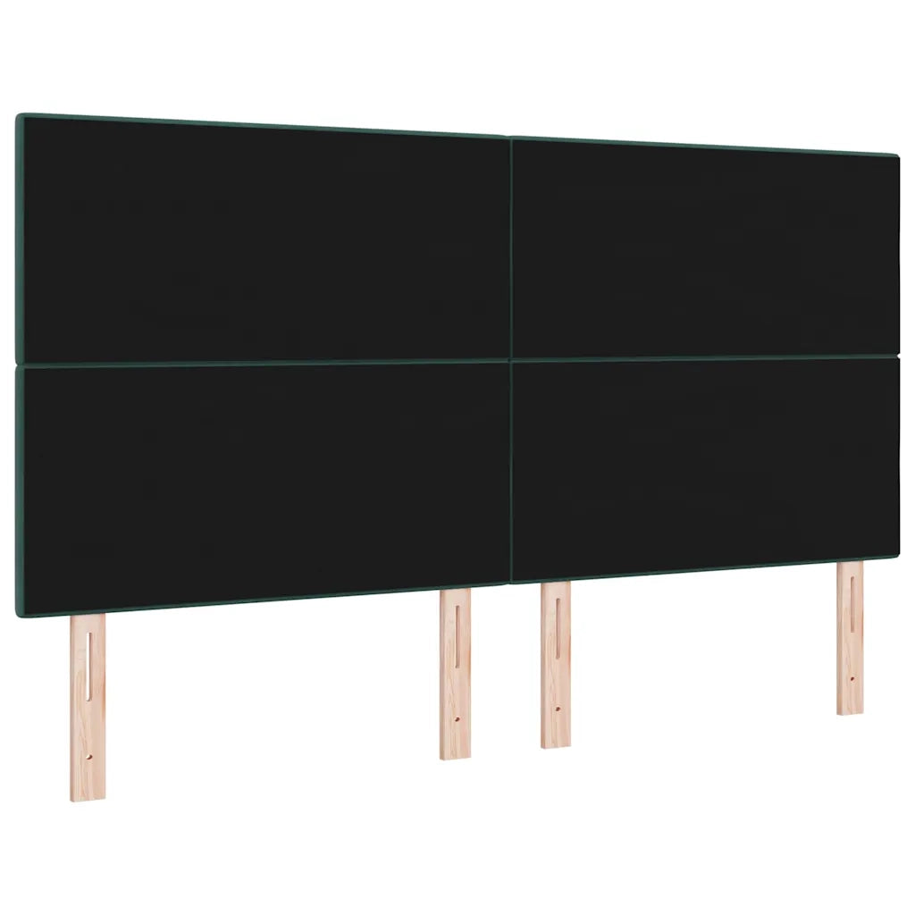 Testiera LED con strisce LED Verde 180 cm Velluto 3338459