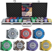 Set di Poker con Scatola e Fiches da Poker