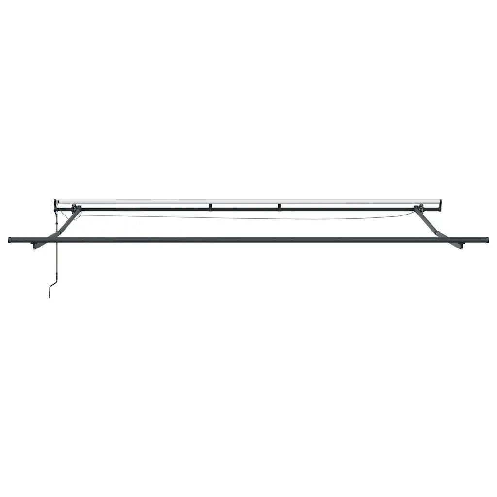 Tenda da Sole Retrattile Automatica con LED Marrone 500x300 cm 3310219