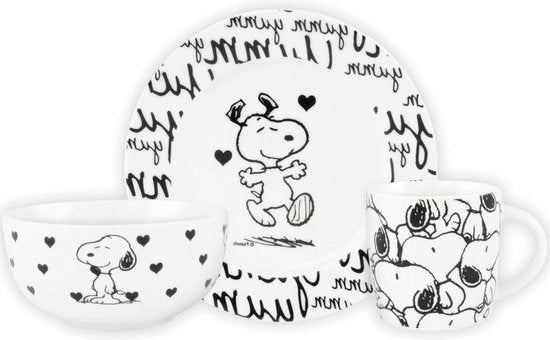 Set da colazione 3 pezzi - Tema Snoopy
