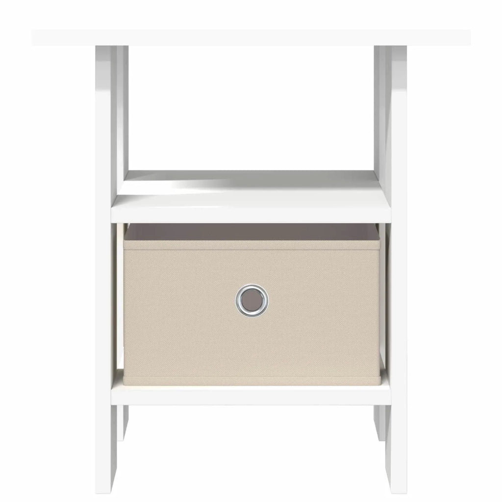 Comodino | Armadio da Notte | Mobiletto da notte con cassetto Bianco 41 x 40 x 45 cm Legno multistrato