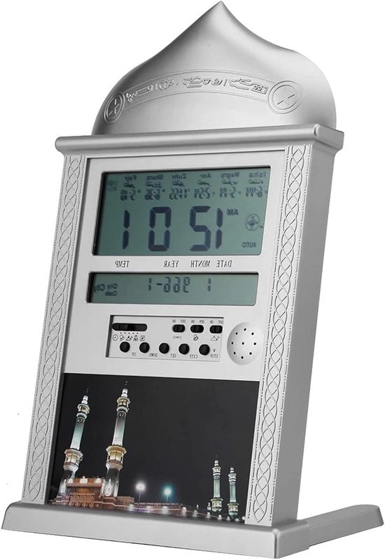 Orologio digitale per preghiere islamiche con Azan, allarme e calendario - per uso domestico