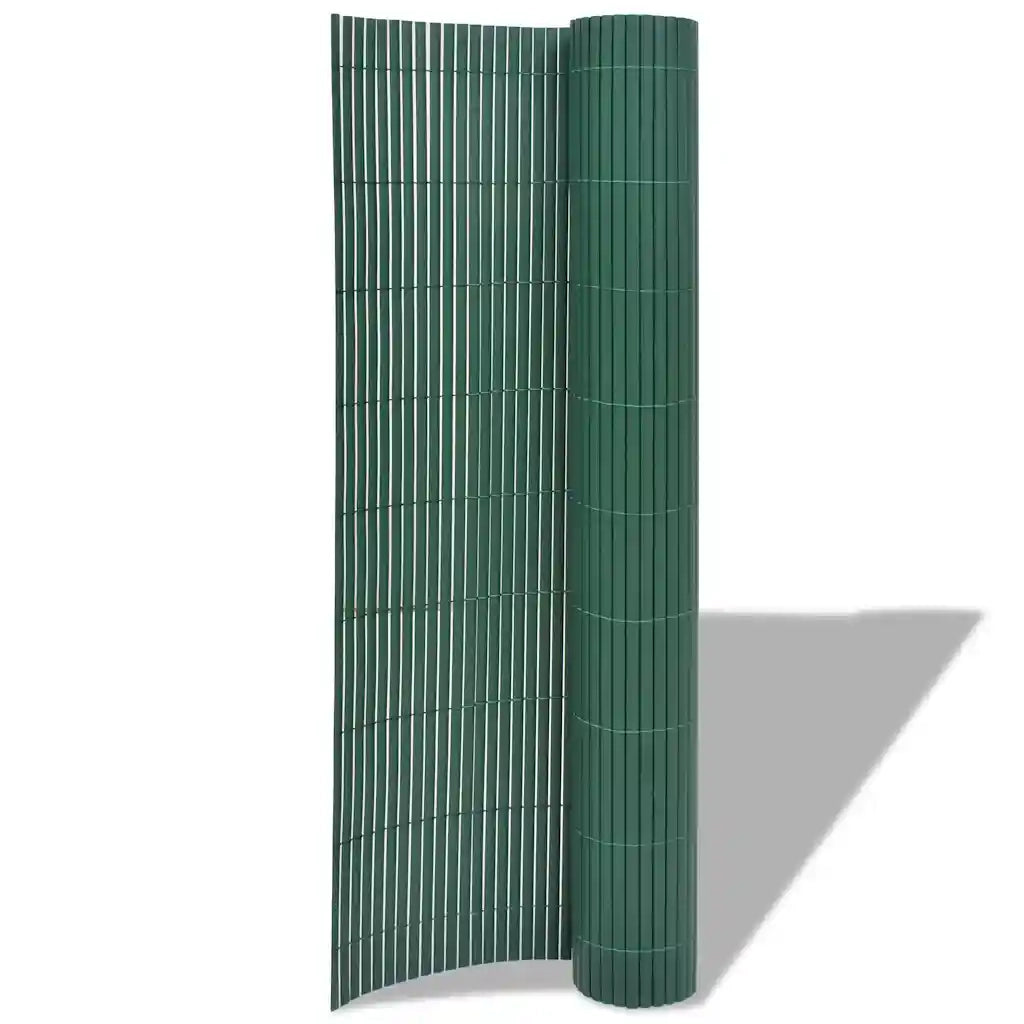 Recinzione da Giardino | Recinzione da cortile a Doppio Lato in PVC 90x500 cm Verde