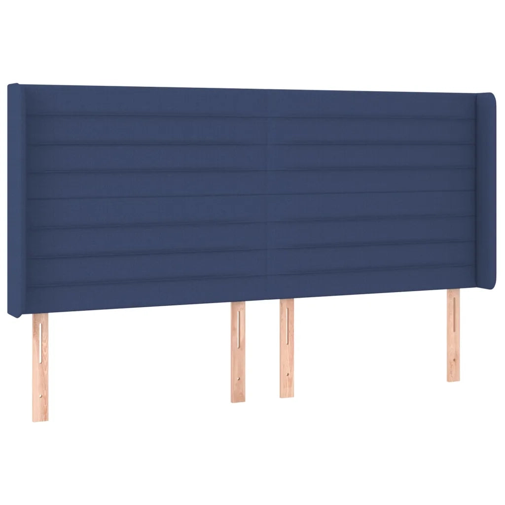 Letto a Molle con Materasso e LED Blu 180x200 cm in Tessuto 3138419