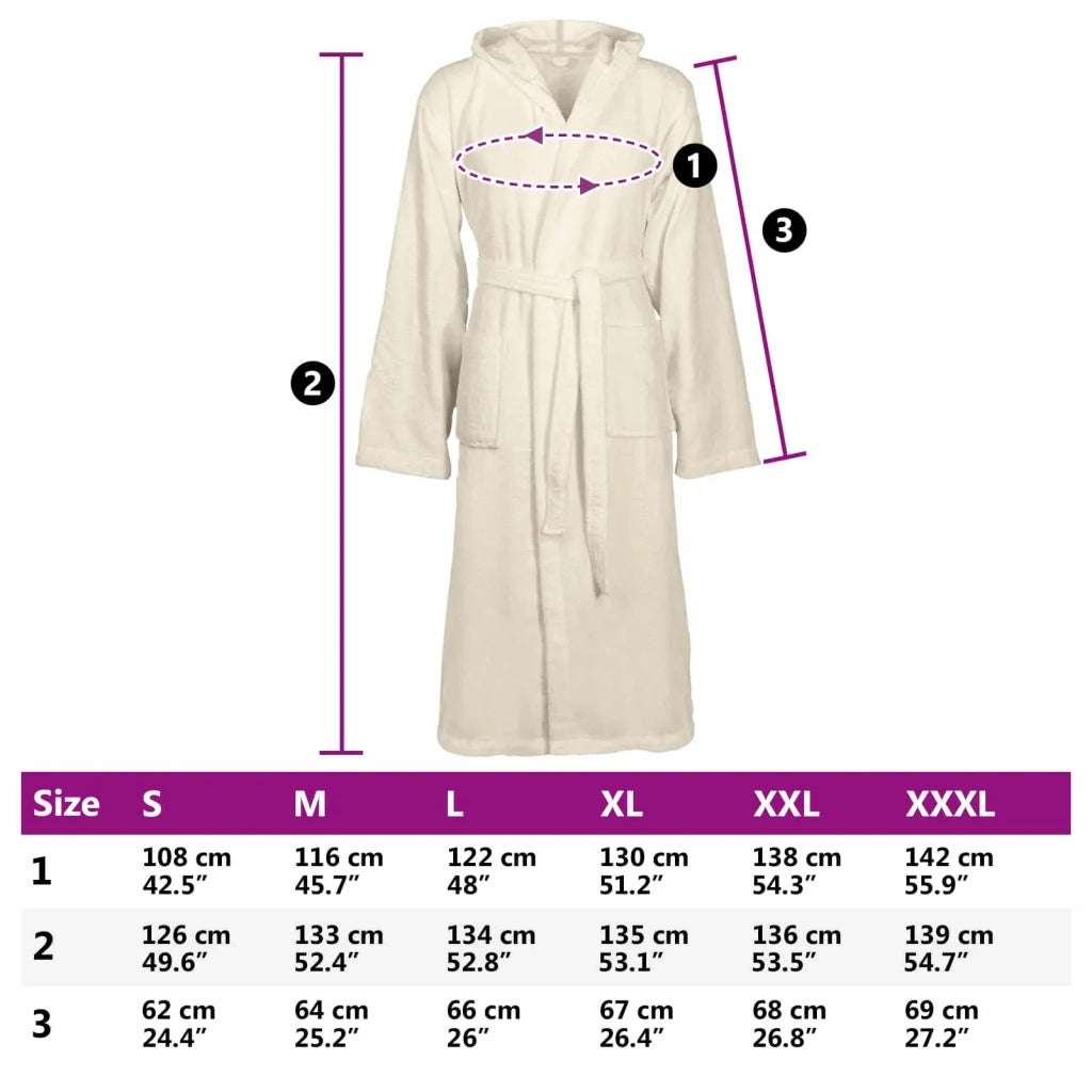 Accappatoio KINN Crema M Cotone CFW4456099