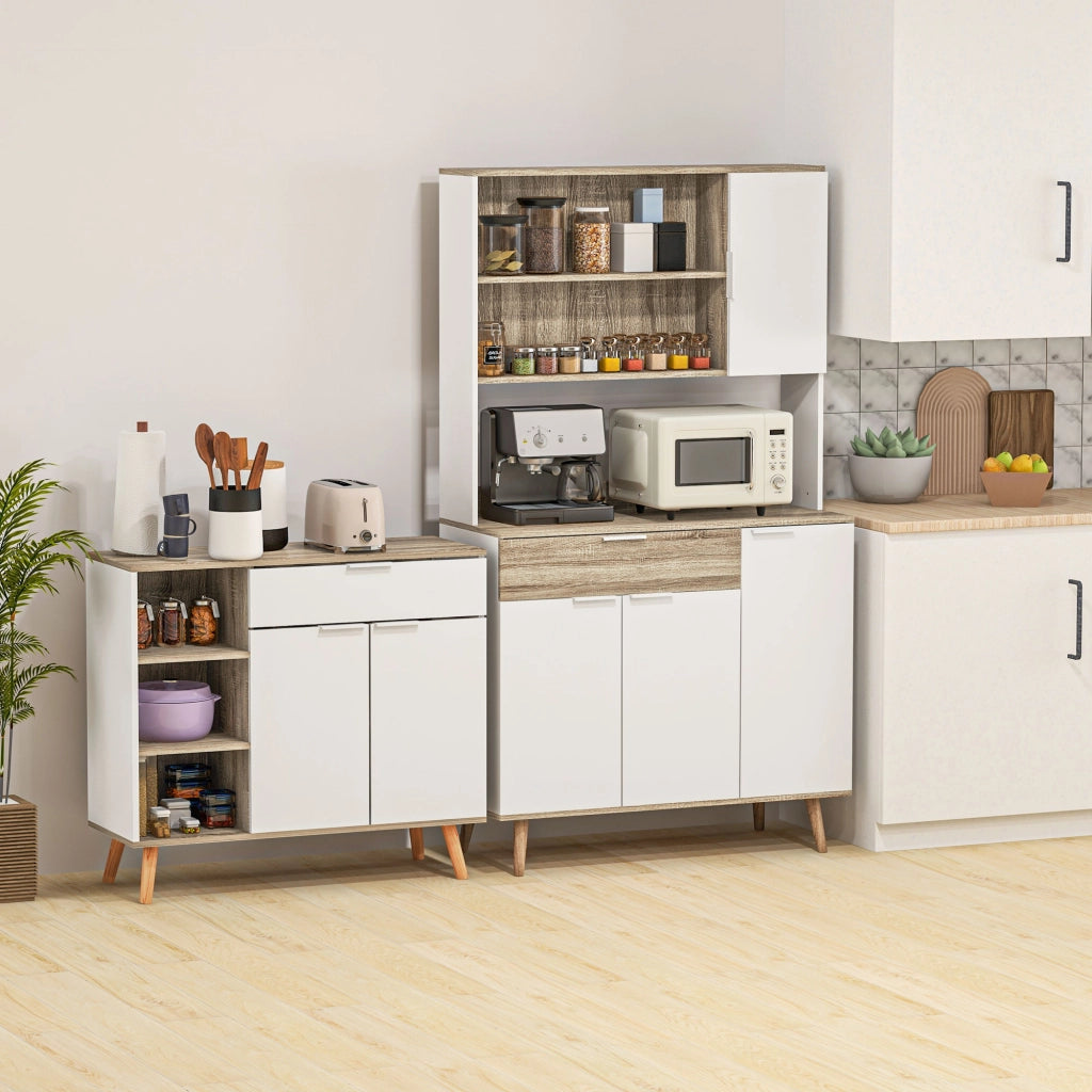 Mobile Multiuso con Cassetto ¨C Xylo ¨C 3 Ripiani Aperti, 95x35x85 cm