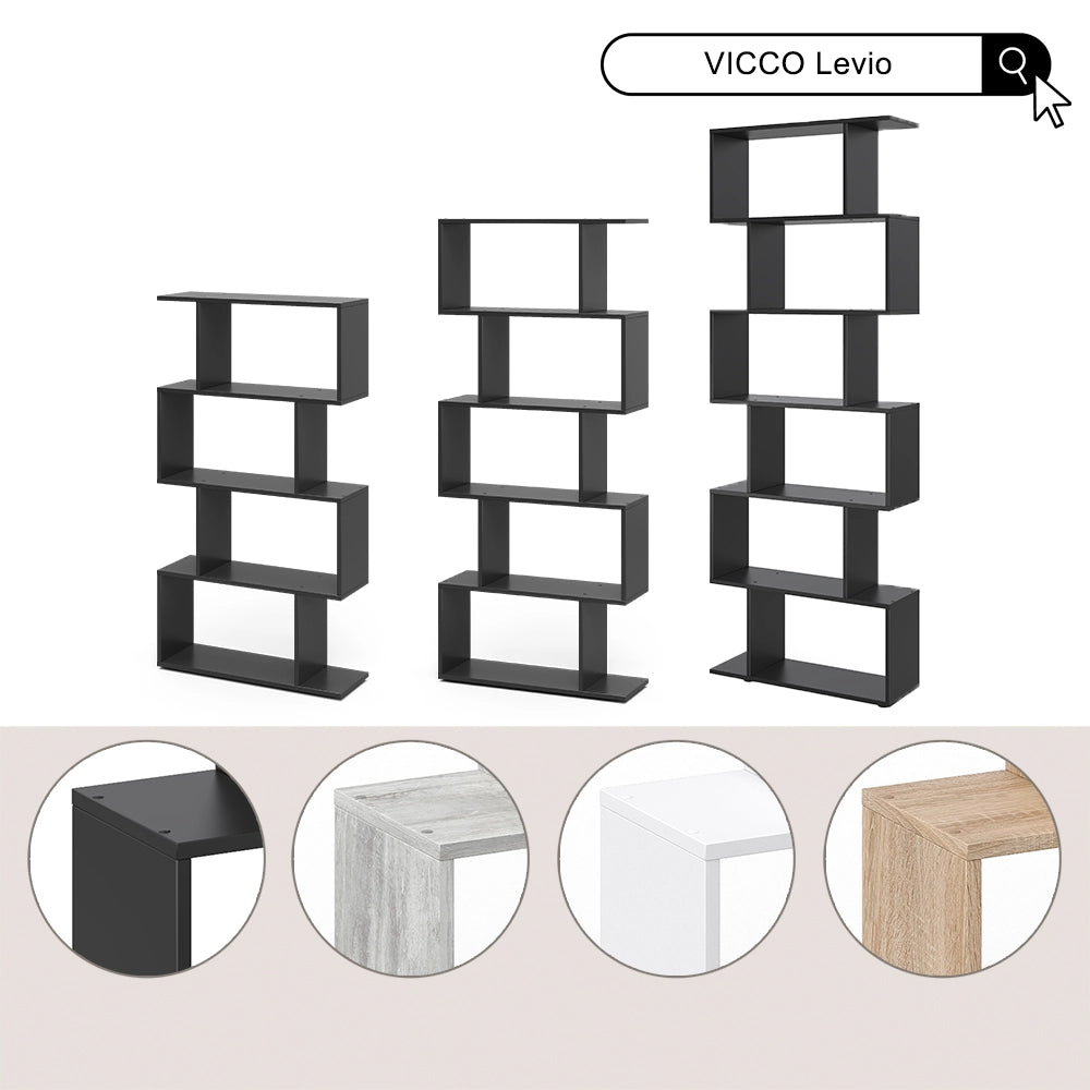 Vicco Divisorio per ambienti Bianco 70 x 164.1 cm 5 scomparti