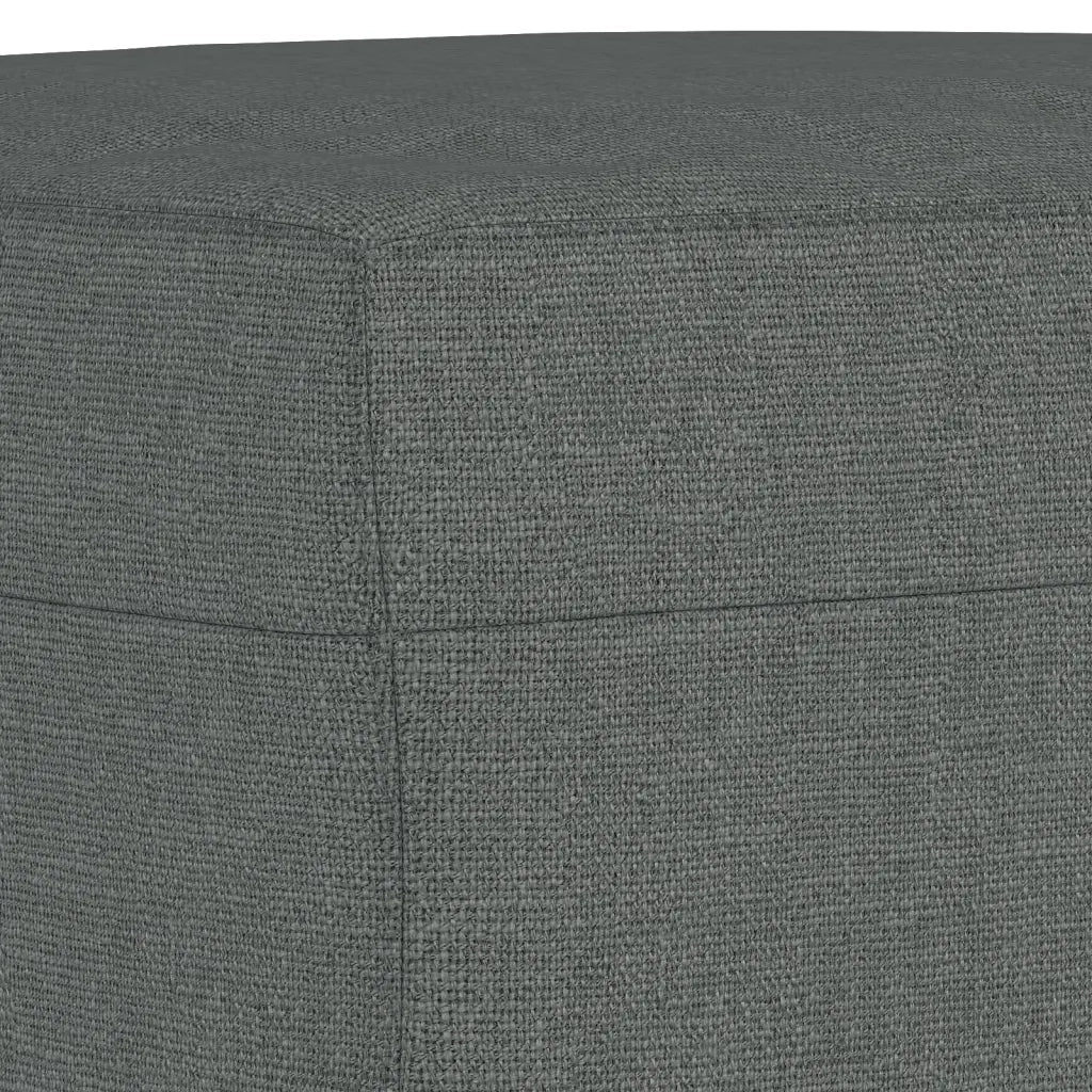Set di Divani 3 pz con Cuscini Grigio Scuro in Tessuto