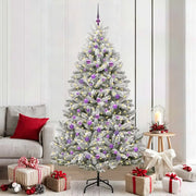 Albero di Natale artificiale con 300 LED Verde e Bianco 210 cm 3395763