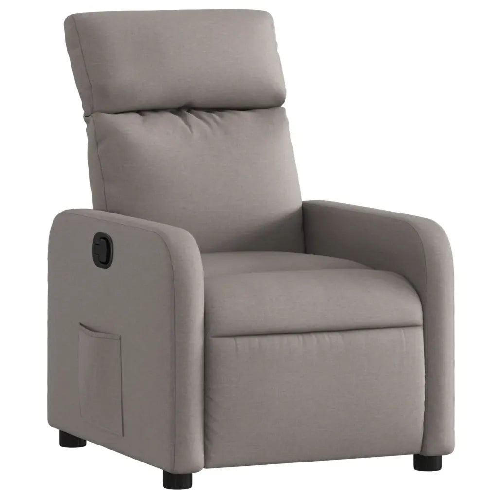 Poltrona Reclinabile in Tessuto Tortora 374172