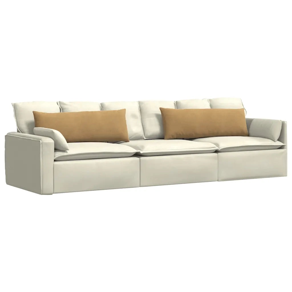 Cuscini da Divano 2 pz-Set di 2 Cuscini per Sofa Marrone 120 x 40 cm Tessuto in Cords