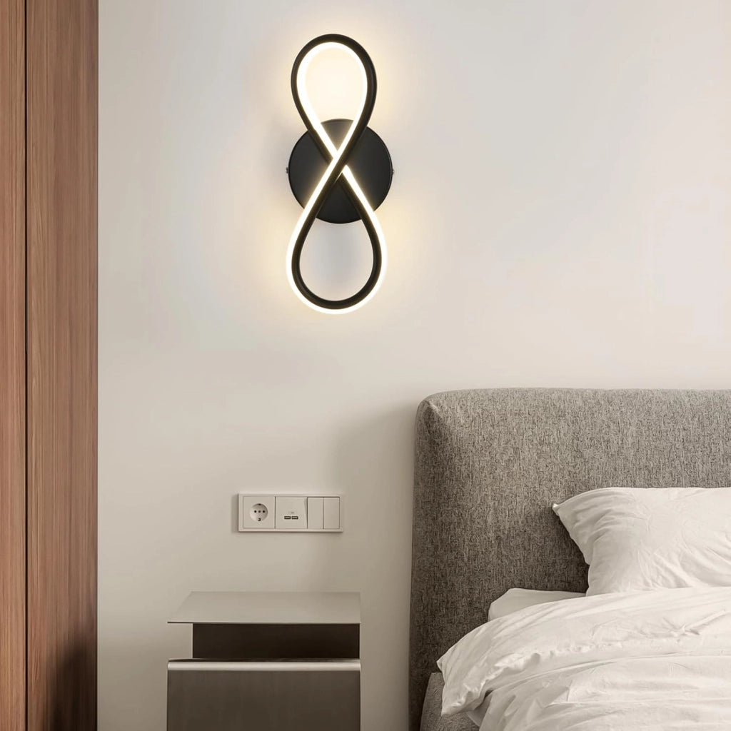 ZMH Moderna lampada da parete a LED da 7W con 8 forme per interni per scale e camera da letto