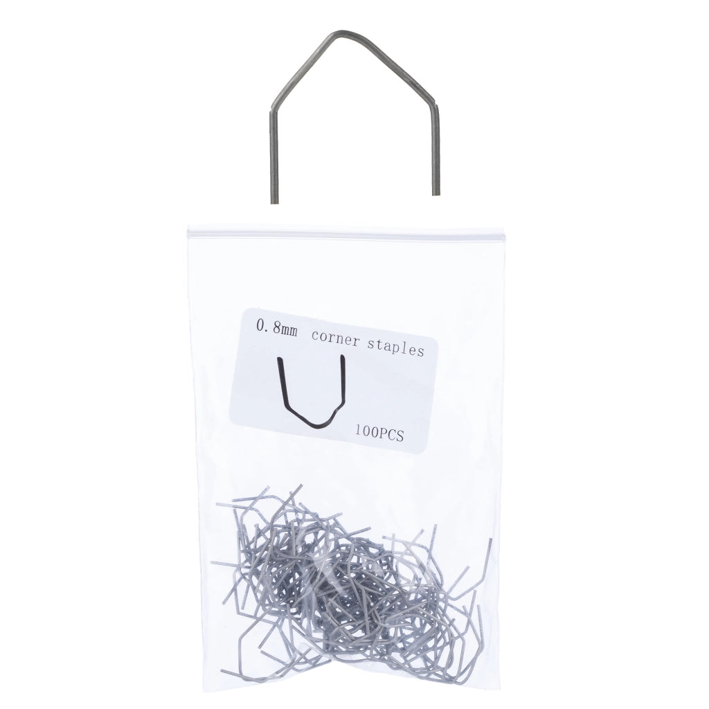 Graffette per Plastica Rosfix – 8 Tipi, 800 Pezzi | Diametro 0.8/0.6mm, Acciaio al Carbonio