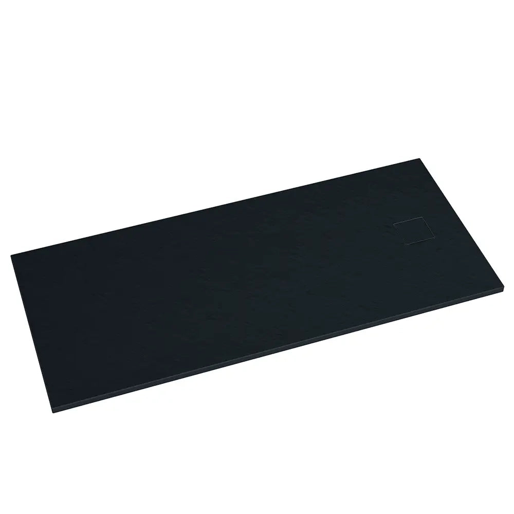 Piatto doccia 80x170 cm colore nero effetto pietra | Samos