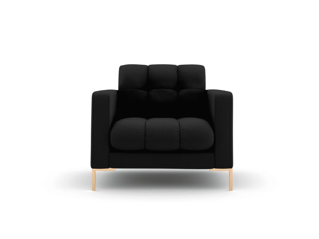Cosmopolitan Design - Poltrona "Bali" in tessuto strutturato nero 