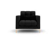 Cosmopolitan Design - Poltrona "Bali" in tessuto strutturato nero 