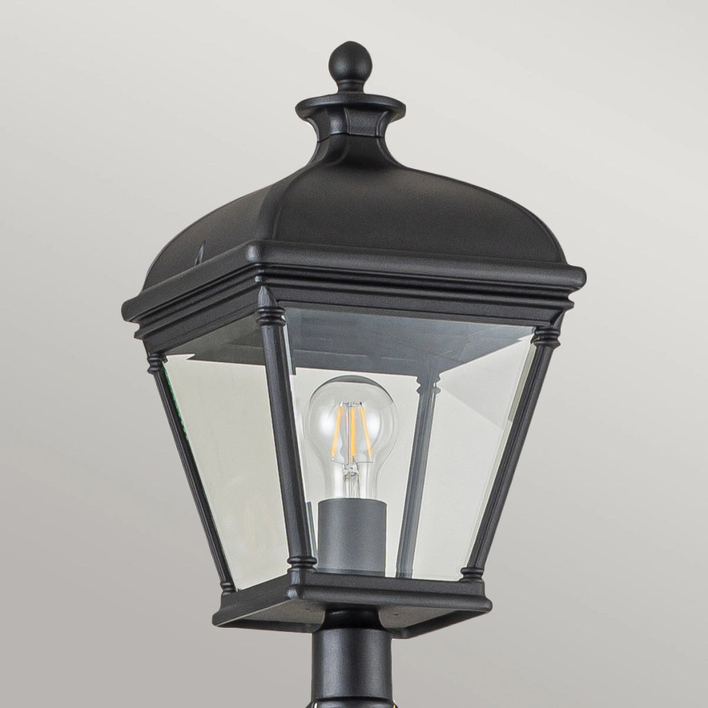 Lampione da giardino nero Bayview Elstead E27 60W IP44