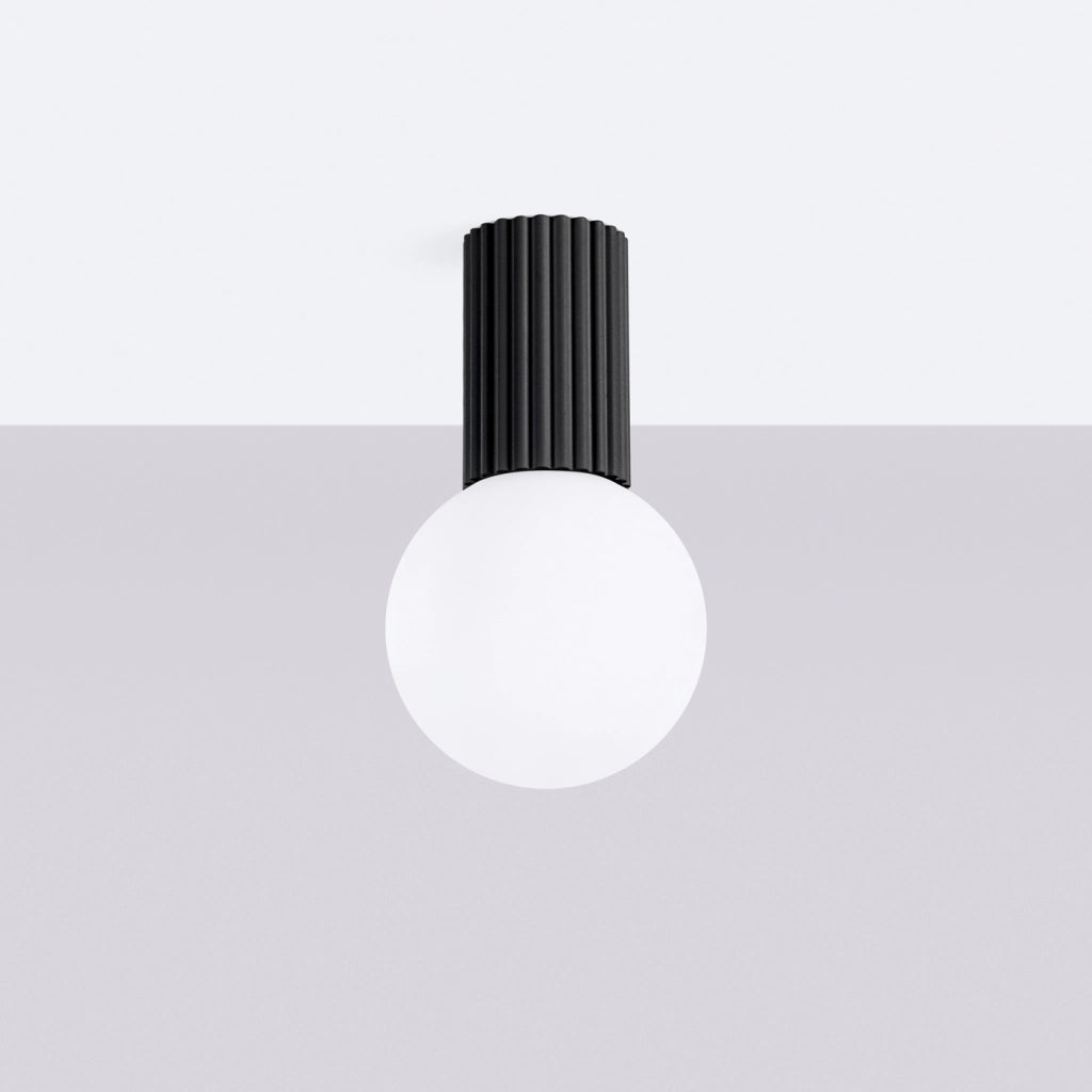 Lampada da soffitto HALO nera IP44
