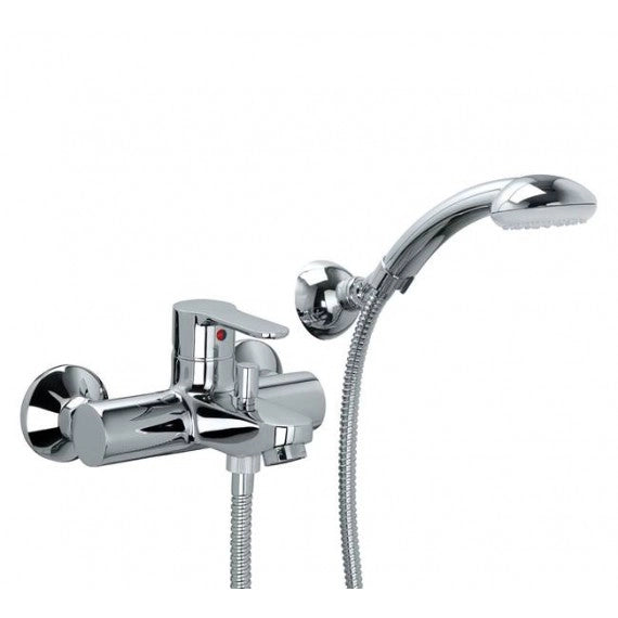 Miscelatore esterno per Vasca con Duplex e Doccino linea BLU cromato