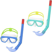 Snorkel occhiali e tubo per bambini Blu Turchese (1 pezzo)