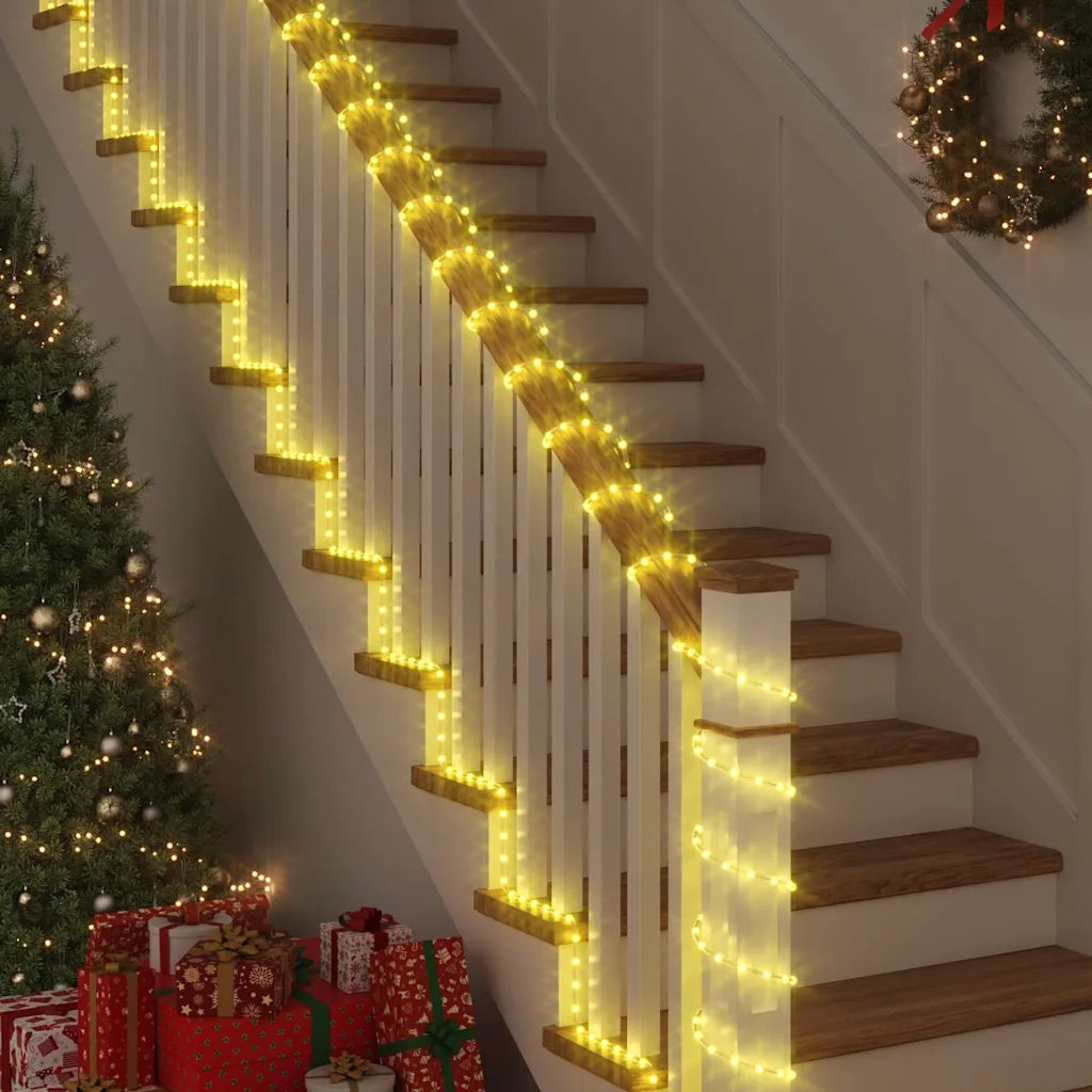 Luce a corda con 240 LED Bianco caldo 10 m PVC 42018940